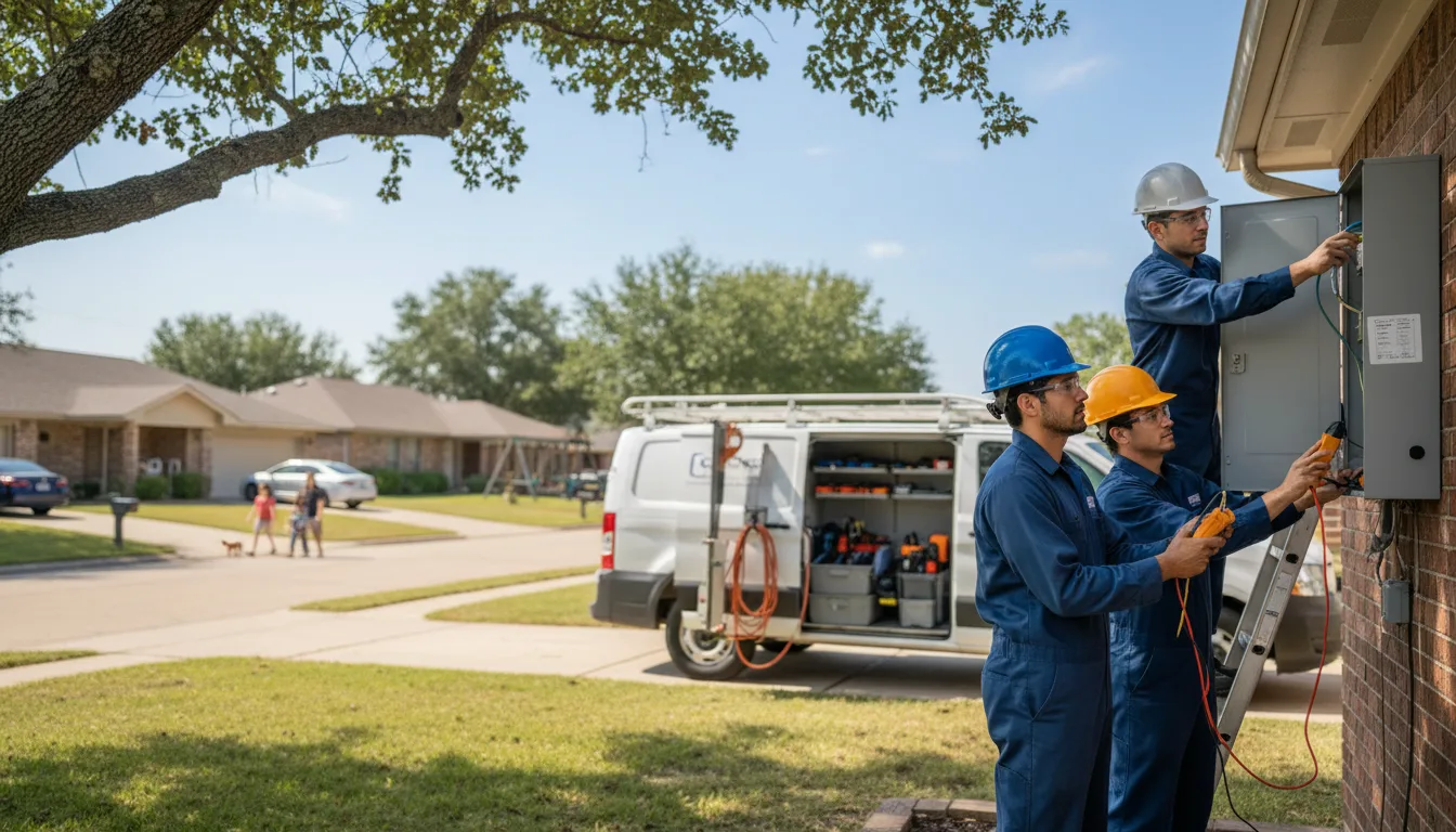 Certified electrician providing emergency electrical services in Fowler, KS